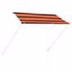 vidaXL Auvent rétractable 250x150 cm Orange et marron - TU