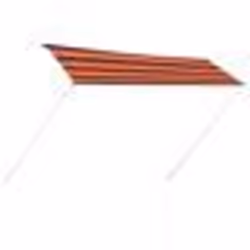 vidaXL Auvent rétractable 300x150 cm Orange et marron - TU