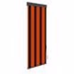 vidaXL Store roulant d'extérieur 60x250 cm Orange et marron - TU