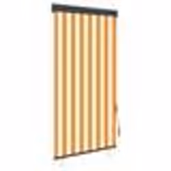 vidaXL Store roulant d'extérieur 80x250 cm Blanc et orange - TU