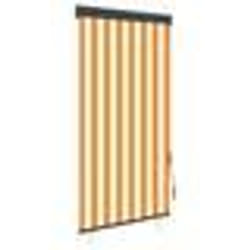 vidaXL Store roulant d'extérieur 80x250 cm Blanc et orange - TU