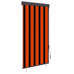 vidaXL Store roulant d'extérieur 100x250 cm Orange et marron - TU
