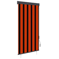 vidaXL Store roulant d'extérieur 100x250 cm Orange et marron - TU