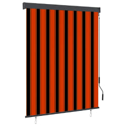 vidaXL Store roulant d'extérieur 140x250 cm Orange et marron - TU