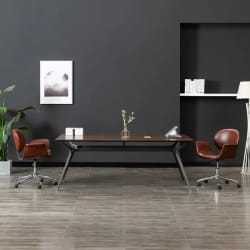 VidaXL Chaise de salle à manger pivote - Marron