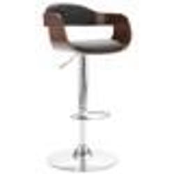 vidaXL Tabouret de bar Contreplaqué et tissu gris - TU