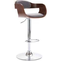 Vidaxl - Tabouret de bar Contreplaqué et tissu gris