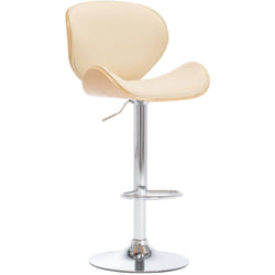 Vidaxl - Tabouret de bar Crème Similicuir