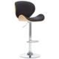 vidaXL Tabouret de bar Noir Similicuir - TU