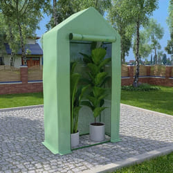 vidaXL Serre avec cadre en acier 0,5 m² 1x0,5x1,9 m - TU
