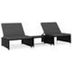 VidaXL 47402 chaise d'extérieur Linge Siège rembourré Verre, Polyuréthane, Acier