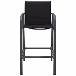 VidaXL 48117 chaise d'extérieur Terrace Acier, Textile Noir
