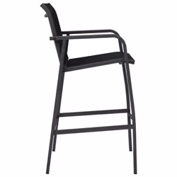 VidaXL 48117 chaise d'extérieur Terrace Acier, Textile Noir - Vue supplémentaire 4
