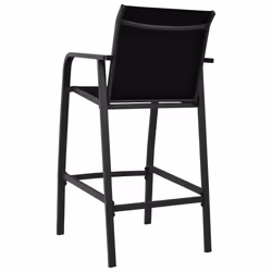VidaXL 48117 chaise d'extérieur Terrace Acier, Textile Noir - Vue supplémentaire 5