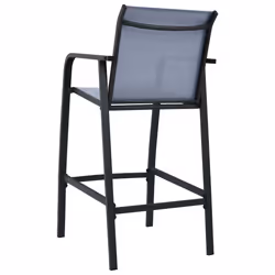 VidaXL 48118 chaise d'extérieur Terrace Acier, Textile Gris - Vue supplémentaire 5