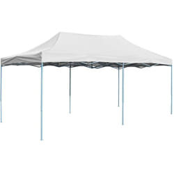 Tente de réception pliable professionnelle 3x6 m Acier Blanc vidaXL