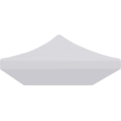 vidaXL Toit de tente de réception 3 x 6 m Blanc - TU