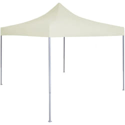 vidaXL Tente de réception pliable professionnelle 2x2 m Acier Crème - TU