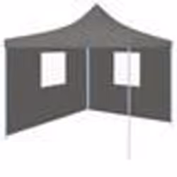 vidaXL Tente de réception pliable avec 2 parois 2x2 m Acier Anthracite - TU