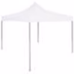 vidaXL Tente réception pliable professionnelle 2x2 m Acier Blanc - TU