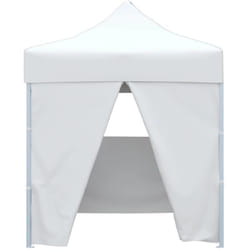 Vidaxl - Tente de réception pliable avec 4 parois 2x2 m Acier Blanc
