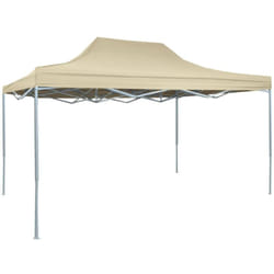 Vidaxl - Tente de réception pliable professionnelle 3x4 m Acier Crème