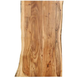 Dessus de table Bois d'acacia massif 100x(50-60)x2,5 cm Vidaxl