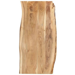Table en bois solide acacia en tête de différentes tailles Taille : 120x60x2