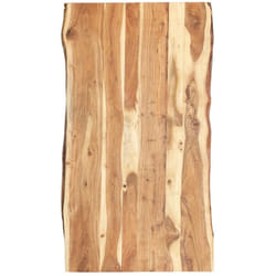 Table en bois acacia en bois massif en tête de différentes tailles Taille : 120x60x3