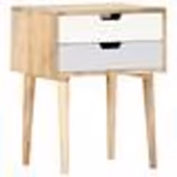 vidaXL Table de chevet 47x35x59 cm Bois de manguier massif - TU