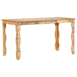Table de salle à manger - VidaXL - Bois de récupération massif - Vintage - Rectangulaire