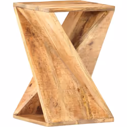 Description générale Fabriquée en bois de manguier massif, notre table d'appoint en bois dégage un charme rustique qui apport ...