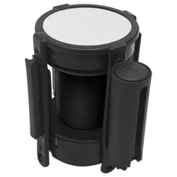 vidaXL Barrière à bande rétractable 200 cm Noir - TU