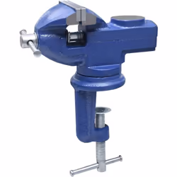 L'étau, d'une base rotative à 360 ° et d'une largeur de mâchoire de 60 mm, est en fonte et possède un filetage solide pour un ...