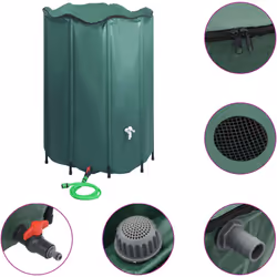 Adoptez la solution de la nature à notre pénurie d'eau émergente avec notre baril pliable d'eau ! Placez simplement le baril ...