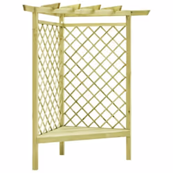 Pergola dangle - VIDAXL - 130x130x197 cm - Pin imprégné - Vert - Avec siège