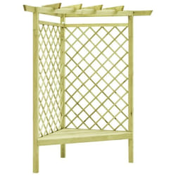 Pergola dangle - VIDAXL - 130x130x197 cm - Pin imprégné - Vert - Avec siège