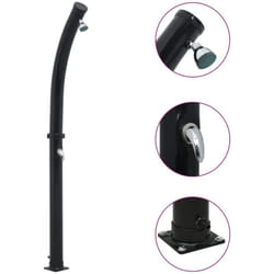vidaXL Douche solaire Noir 214 cm 20 L