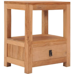 Table de chevet 40x30x50 cm bois de teck massif Vidaxl