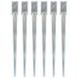 vidaXL Piquets au sol 6 pcs Argenté 7x7x90 cm Acier galvanisé - TU