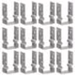 vidaXL Piquets de clôture 12 pcs argenté 9x6x15 cm acier galvanisé
