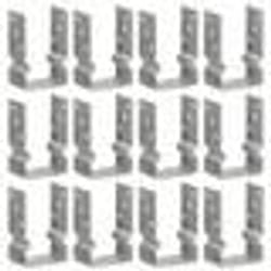 vidaXL Piquets de clôture 12 pcs argenté 9x6x15 cm acier galvanisé