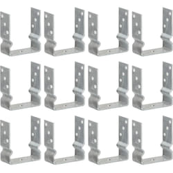 Vidaxl - Piquets de clôture 12 pcs argenté 12x6x15 cm acier galvanisé