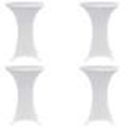 vidaXL Housses élastiques de table Ø 60 cm Blanc 4 pcs