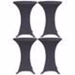 vidaXL Housses de table extensible 4 pcs 80 cm Anthracite