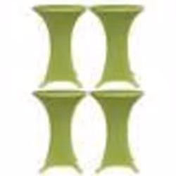 vidaXL Housses de table extensible 4 pcs 60 cm Vert