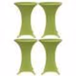 vidaXL Housses de table extensible 4 pcs 70 cm Vert