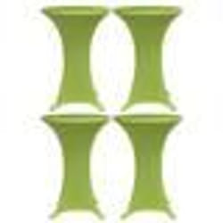 vidaXL Housses de table extensible 4 pcs 70 cm Vert