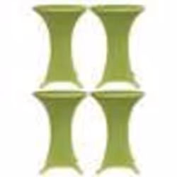 vidaXL Housses de table extensible 4 pcs 80 cm Vert
