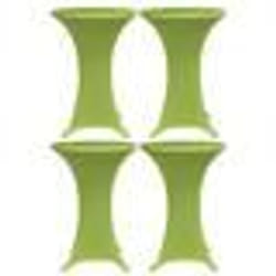 vidaXL Housses de table extensible 4 pcs 80 cm Vert